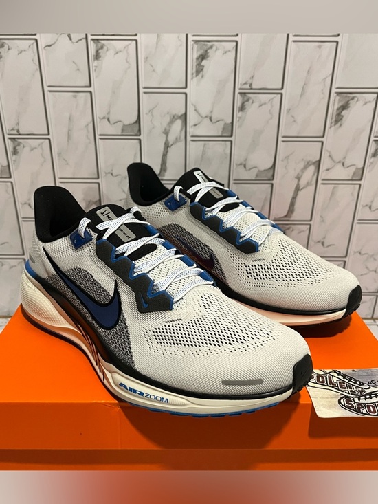 New Nike Air Zoom Pegasus 41 Blue Grey White Running Training Gym Shoes Mens